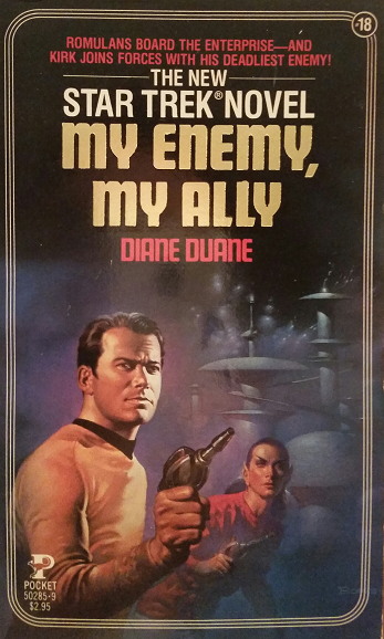 TOS #18. Kirk teams up with an old nemesis to thwart a Romulan plan to capture Vulcans, ingest and absorb their DNA, and regain the psionic abilities they lost to genetic drift. Reviewed February 16, 2018. Excellent.