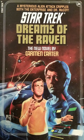 TOS #34. The Enterprise is drawn into a trap and crippled, and while they try to hobble back to the last trading post, McCoy loses 25 years of memories in a head injury and longs to get back to Earth for a second chance at a life without regrets. Reviewed June 22, 2018. Terrible.