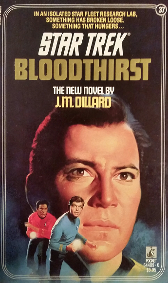 TOS #37. The Enterprise brings aboard the lone survivor of a biochemical research fiasco who manifests vampire-like symptoms as they investigate a plot that may involve some of Starfleet’s highest-ranking officers. Reviewed July 27, 2018. Good.