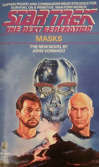 TNG #7. The Enterprise travels to Lorca, where masks are worn to denote status, to establish formal diplomatic relations. Riker’s team searches for Picard’s after losing contact, and both seek the planet’s ruler, holder of an artifact called the Wisdom Mask. Reviewed November 30, 2018. Terrible.