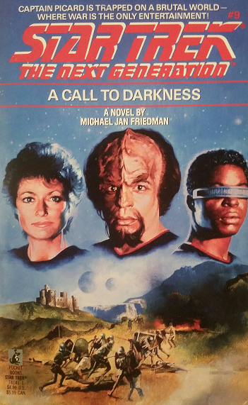 TNG #9. Picard, Pulaski, Geordi, and Worf are captured by the Klah’kimmbri, who erase their memories and put them to work in various roles of a barbaric televised charade meant to entertain and pacify their planet’s lower class. Reviewed December 28, 2018. Bad.