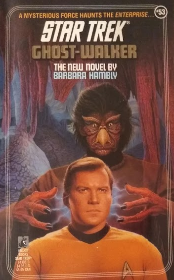 TOS #53. A malevolent being ousts Kirk from his body to use it for its own nefarious ends, and Kirk must stave off the dispersal of his incorporeal form long enough to find a way to inform his crew of his predicament. Reviewed April 12, 2019. Good. Ghost-Walker (TOS #53)