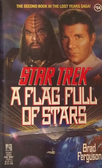 TOS #54. A disgraced Klingon teaching a class of gifted students in New York invents a device that could revolutionize interstellar travel—or incite all-out war. Reviewed April 26, 2019. Average. A Flag Full of Stars (TOS #54)