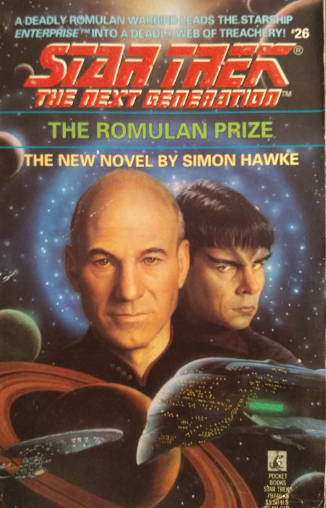 TNG #26. Armed with a new, more powerful class of warbird, the Romulans capture the Enterprise and take it to Hermeticus II, demanding to know why the Neutral Zone-straddling planet has been quarantined for over thirty years. Reviewed December 23, 2019. Average. The Romulan Prize (TNG #26)