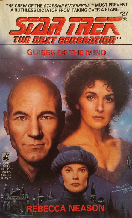 TNG #27. Deanna Troi helps a nun with telepathic abilities develop mental barriers and goes with Picard to check in on Capulon IV, where a king who had previously planned to welcome Federation assistance seems to have had a change of heart. Reviewed February 7, 2020. Average. Guises of the Mind (TNG #27)