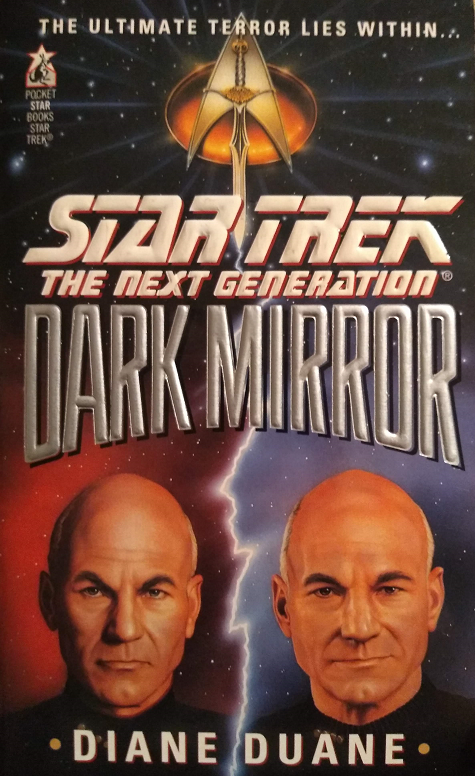 TNG, unnumbered. The Enterprise-D is pulled into the Mirror Universe—this time on purpose rather than by accident—by the Earth Empire, which plans to return to their universe posing as them and conquer it. Reviewed March 20, 2020. Excellent. Dark Mirror (TNG)