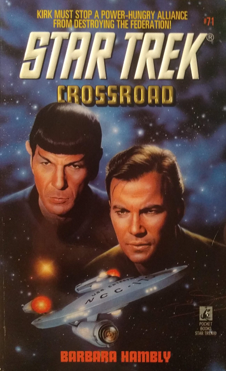 TOS #71. Renegades from a grim future timeline emerge from a volatile nebula and hijack the Enterprise, demanding ship repairs and transport to a planet that is protected by the Prime Directive. Reviewed July 17, 2020. Excellent. Crossroad (TOS #71)
