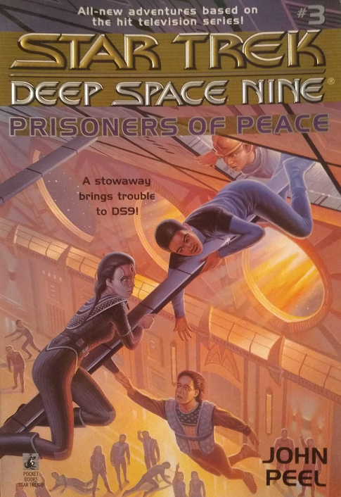 DS9 YA #3. Keiko’s students meet a new Bajoran classmate, who is very rude and only interested in killing Cardassians, and discover a Cardassian girl who stowed away in the station vents after tiring of her people’s propaganda. Reviewed August 28, 2020. Excellent. Prisoners of Peace (DS9 YA #3)
