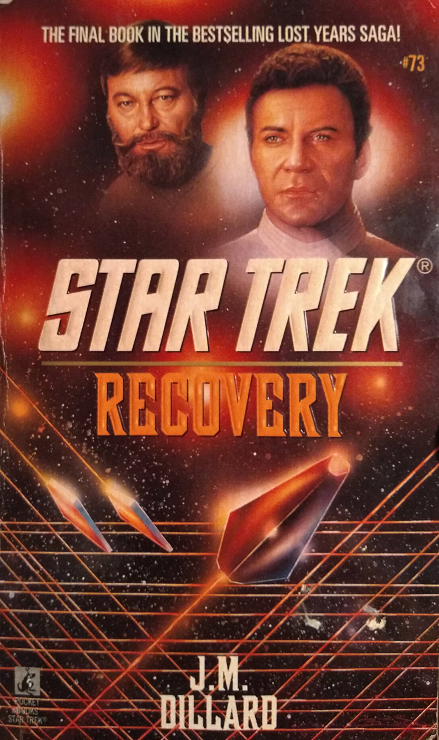 TOS #73. A new ship that’s fully automated and built for evacuating large populations goes haywire on its test run, and its designer seeks revenge on Admiral Kirk while his creation sets a potentially war-causing course for Tholian space. Reviewed October 23, 2020. Good. Recovery (TOS #73)