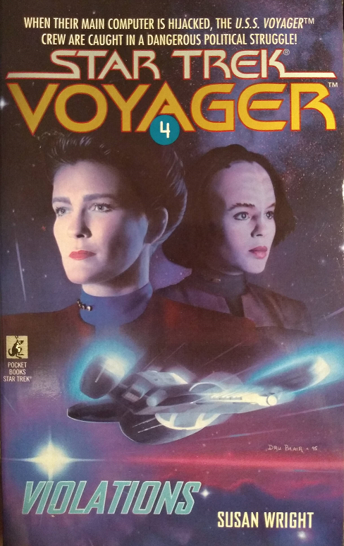VOY #4. Arriving at a large commercial hub where information is the coin of the realm, Janeway’s attempt to negotiate for possible wormhole locations ends with the crew being rendered unconscious and their main computer core stolen. Reviewed February 26, 2021. Average. Violations (VOY #4)