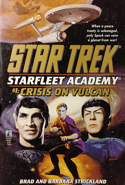 TOS YA #1. When one of the colonies of the planet Marath is displeased with a treaty Sarek helped them draft, Spock has to figure out what their issue with it is before his family winds up in their crosshairs. Reviewed September 3, 2021. Average. Crisis on Vulcan (TOS Starfleet Academy #1)