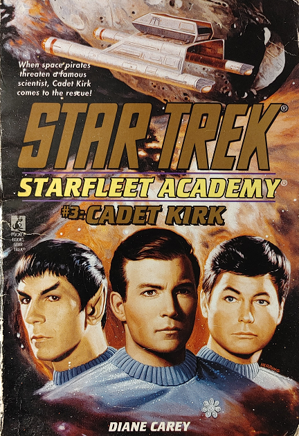 TOS YA #3. Young James Kirk struggles to locate a balance between following the rules and bending them as he works with his new friends Spock and Leonard McCoy to extricate themselves from a hostage situation. Reviewed November 26, 2021. Average. Cadet Kirk (TOS Starfleet Academy #3)