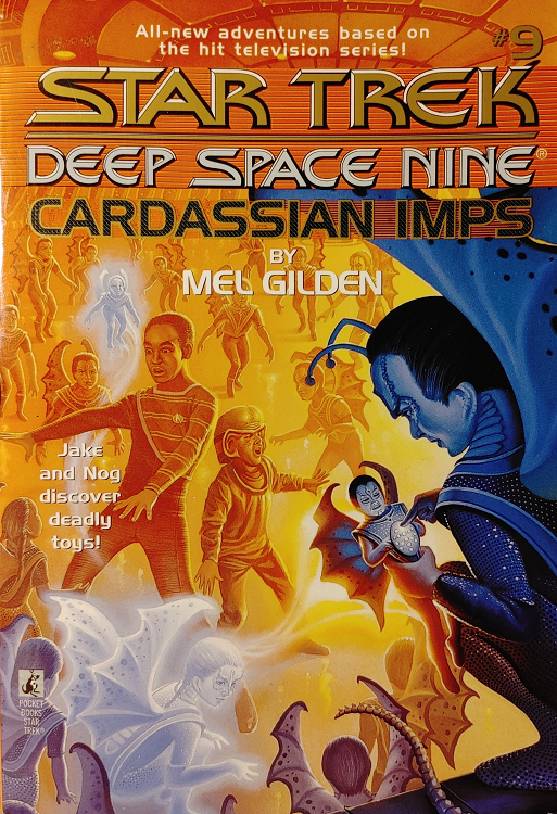 DS9 YA #9. While Jake and Nog’s discovery of a new toy on an abandoned level of the station spirals out of control, the senior officers try to figure out why a supposedly inert dust is rapidly accumulating in the climate control systems. Reviewed May 20, 2022. Average. Cardassian Imps (DS9 YA #9)