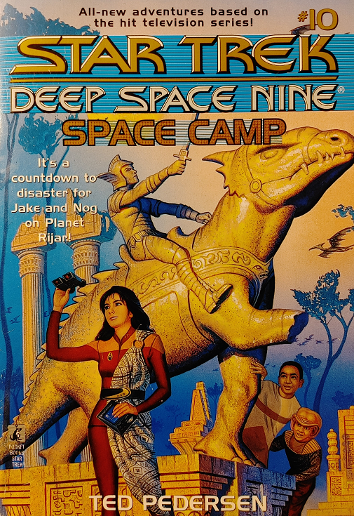 DS9 YA #10. When Ben signs Jake up for an Academy preparatory camp, Jake convinces him to get Nog in as well, but the two boys soon find their attraction to a Betazoid girl driving a wedge in their friendship. Reviewed August 23, 2022. Terrible. Space Camp (DS9 YA #10)