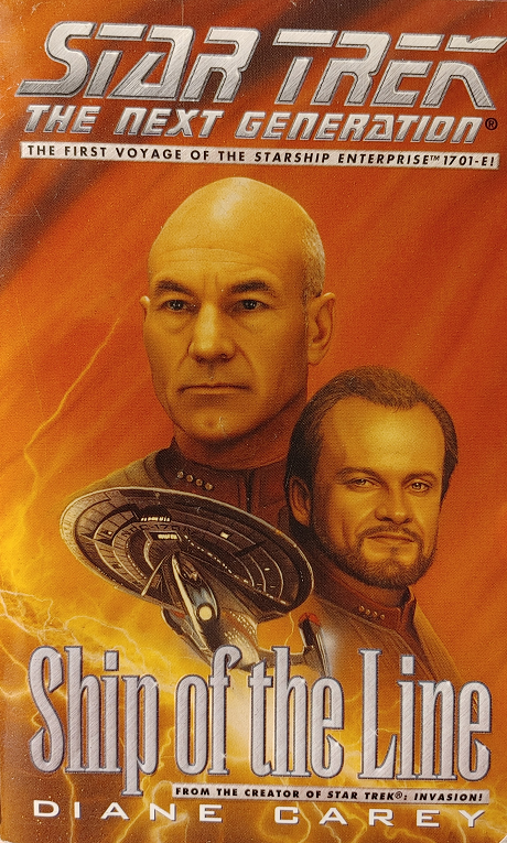 TNG, unnumbered. Learning that the old foe he thought he had once destroyed was only stuck in a temporal causality loop and is not only still alive but captain of the newly commissioned Enterprise-E, a disgraced Klingon forms a plan to steal it out from under him. Reviewed February 20, 2023. Terrible. Ship of the Line (TNG)