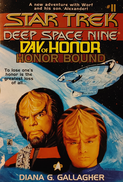 DS9 YA #11, Day of Honor. Worf returns to Earth to help Alexander learn how to deal with prejudice against Klingons brought about by the conflict with the Cardassians and understand the recent changes occurring in his body. Reviewed April 14, 2023. Excellent. DS9 YA #11, Day of Honor.