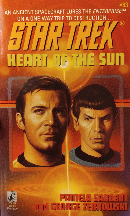 TOS #83. After helping an isolationist colony restore their lost database, Kirk and his crew turn their attention to an alien object that is on a collision course with the system’s sun. Reviewed May 16, 2023. Good. Heart of the Sun (TOS #83)