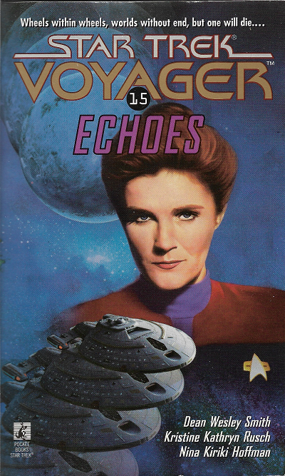 VOY #15. Voyager must solve the dilemma faced by the planet Birsiba, whose population keeps shifting one universe over due to the interaction of their worldwide transporter with a spatial rift, resulting in three billion dead bodies every two hours. Reviewed September 5, 2023. Bad. Echoes (VOY #15)