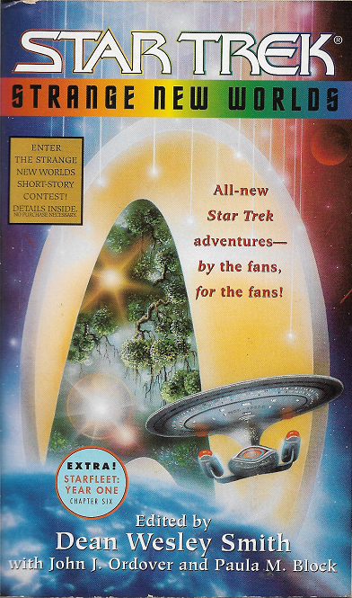 Short story anthology. A compilation of the winning entries submitted to the first Strange New Worlds event, a contest designed to help unpublished authors get a foot in the door of the industry. Reviewed July 5, 2024. Excellent. Strange New Worlds (anthology)