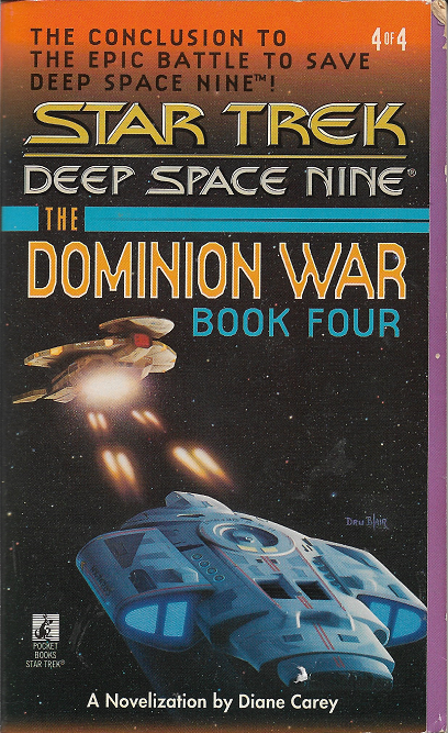 DS9, Dominion 4 of 4. The resistance cell on Terok Nor mobilizes to prevent the Dominion from lowering the minefield defending the wormhole. Sisko, promoted away from the action, devises a plan to take back the station. Reviewed August 18, 2025. Bad. ...Sacrifice of Angels (DS9, Dominion War 4/4)